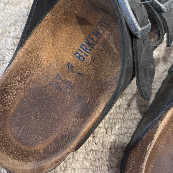 Black leather Birkenstocks size 37 - Picture 4 of 4